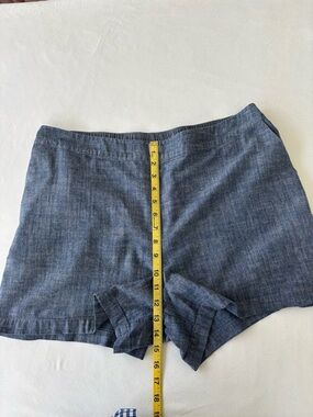 New day shorts , blue, cotton- chambray